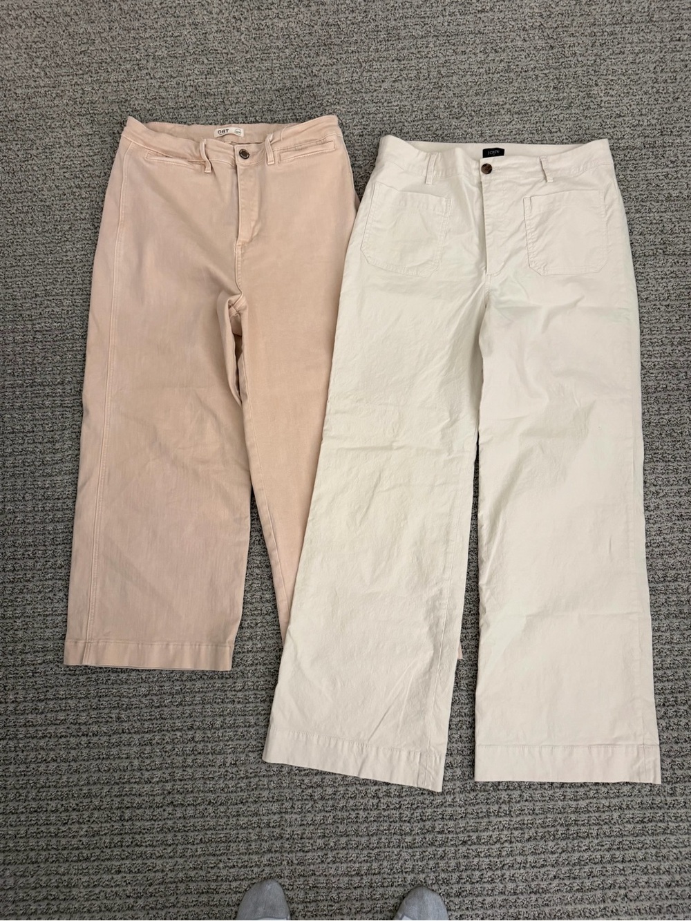 J. Crew wide leg pants AND OAT New York cropped pants sz 10/30